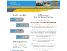 Tablet Screenshot of koi-farm.de